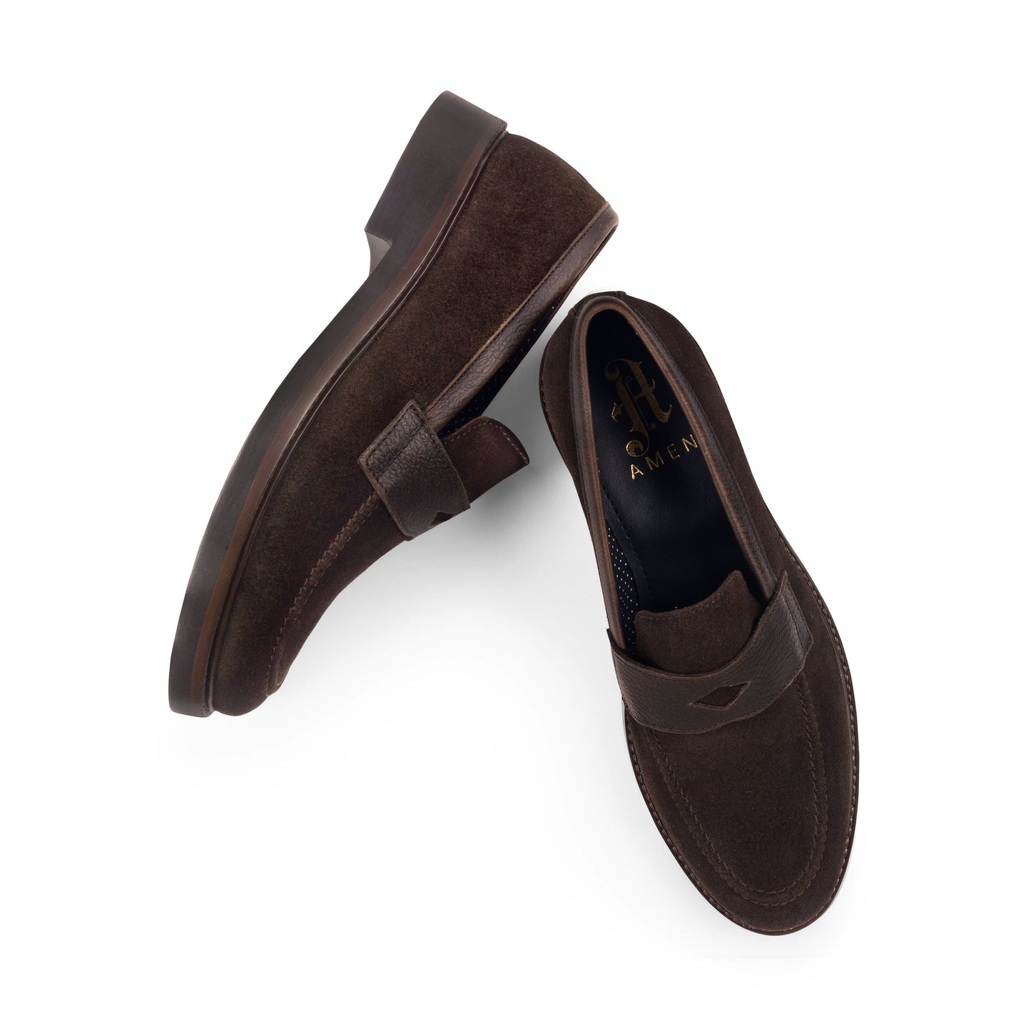 Waterford Mens Leather Formal Loafer - Brown
