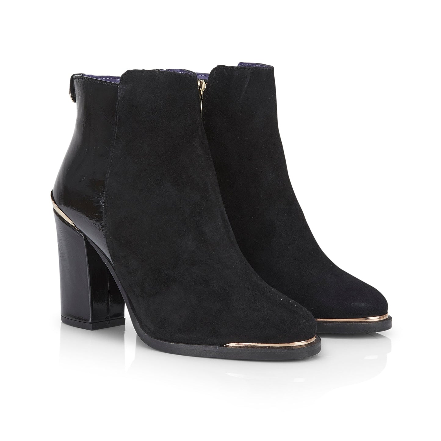 Alicia Women Leather Block Heel Boot - Amen Shoes