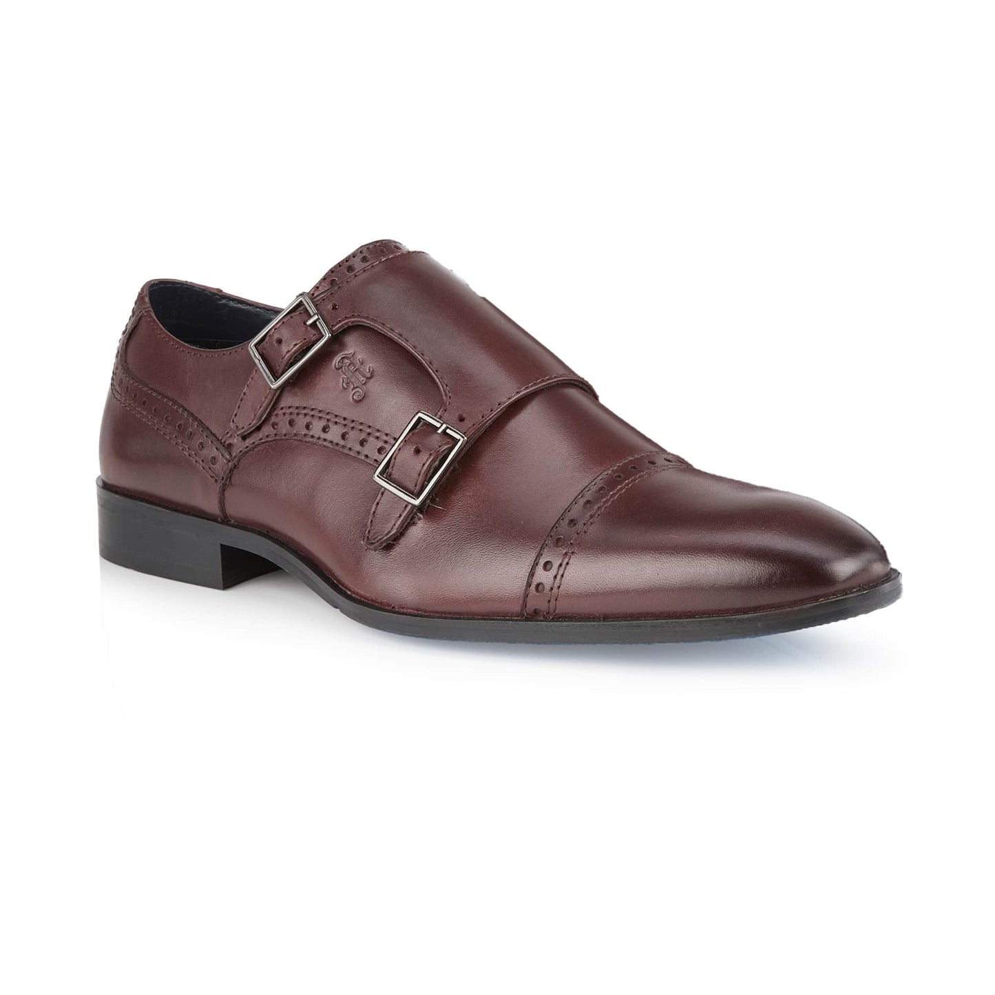 Clonmel Mens Leather Monk Strap Shoe - Amen Shoes