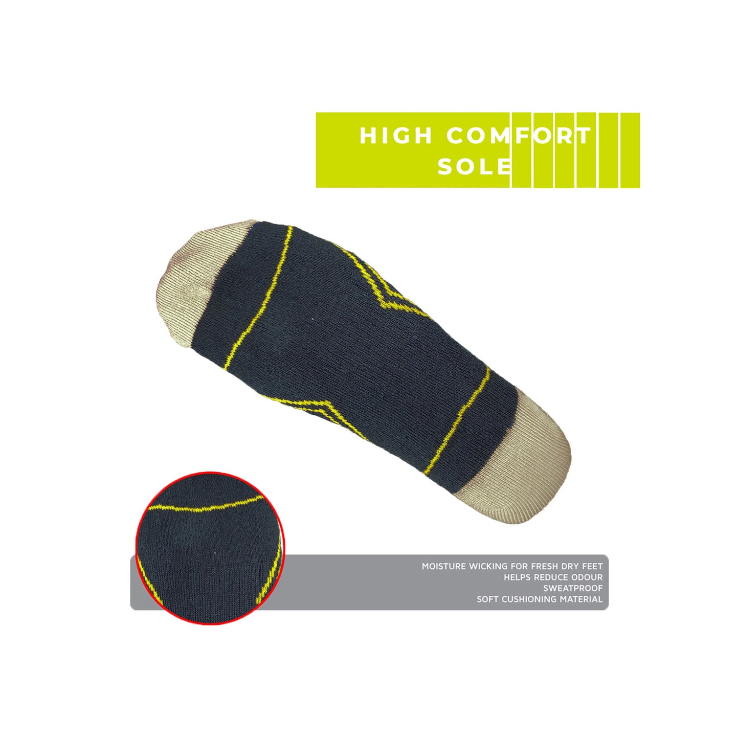 COOLWALK Men's Socks pack of 2 - Black-grey