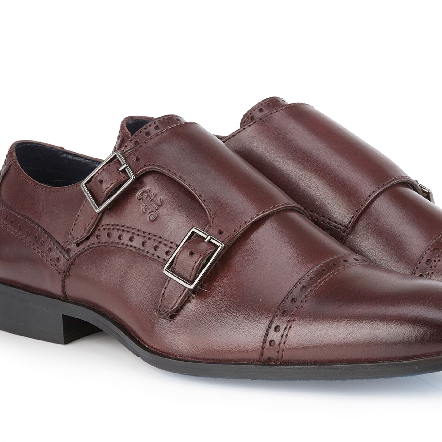 Clonmel Mens Leather Monk Strap Shoe - Amen Shoes