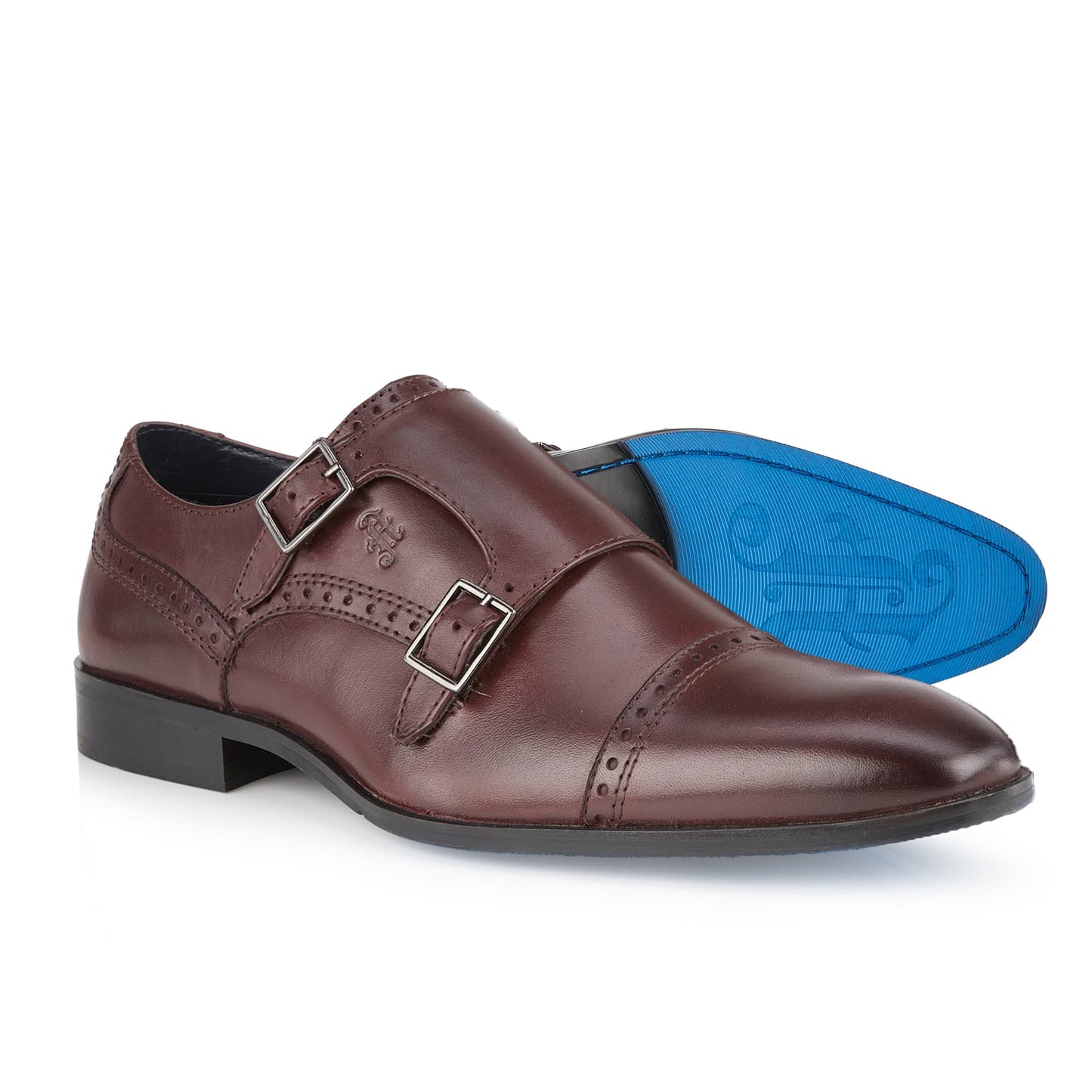 Clonmel Mens Leather Monk Strap Shoe - Amen Shoes
