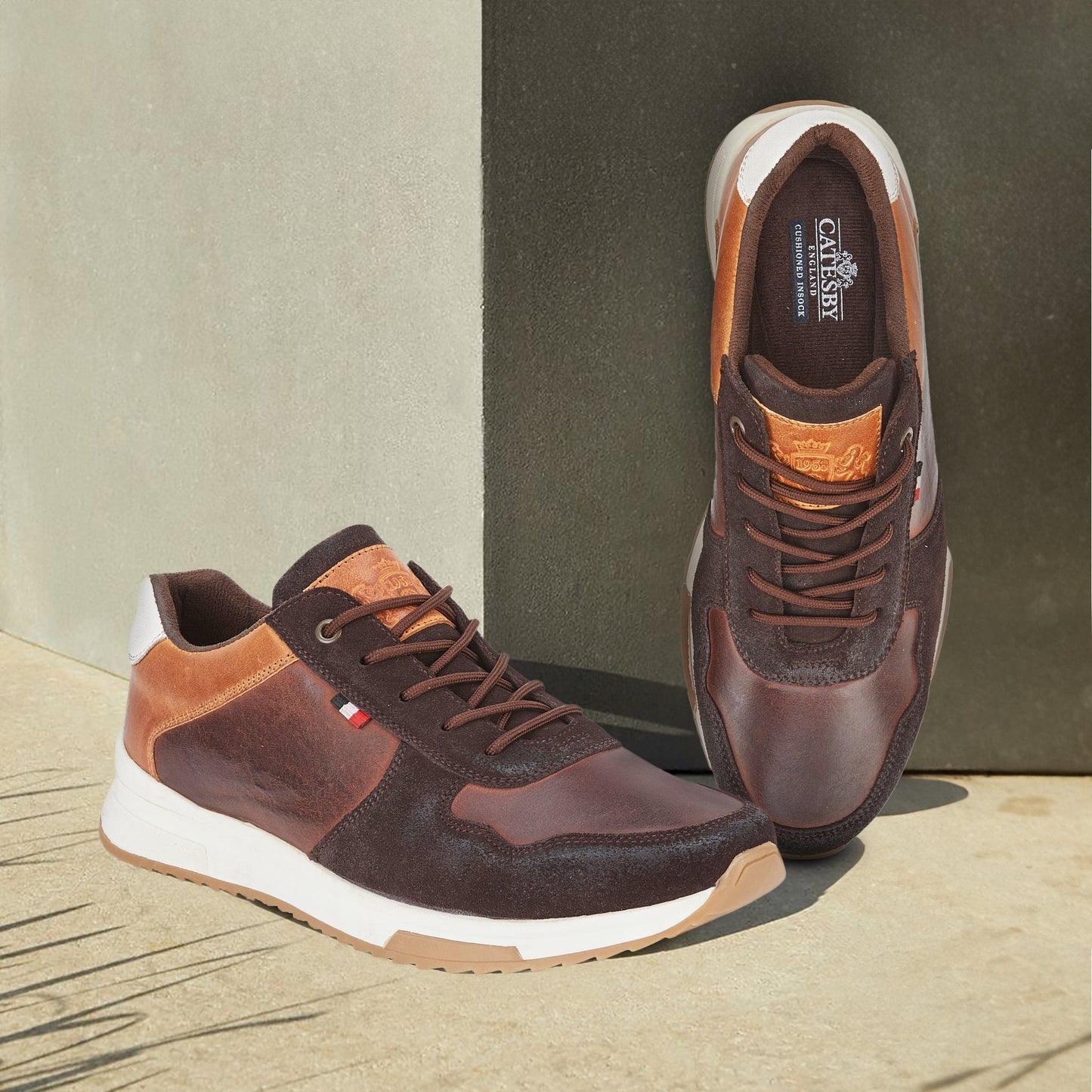 Avon Men's Casual Trainers - COFFEE