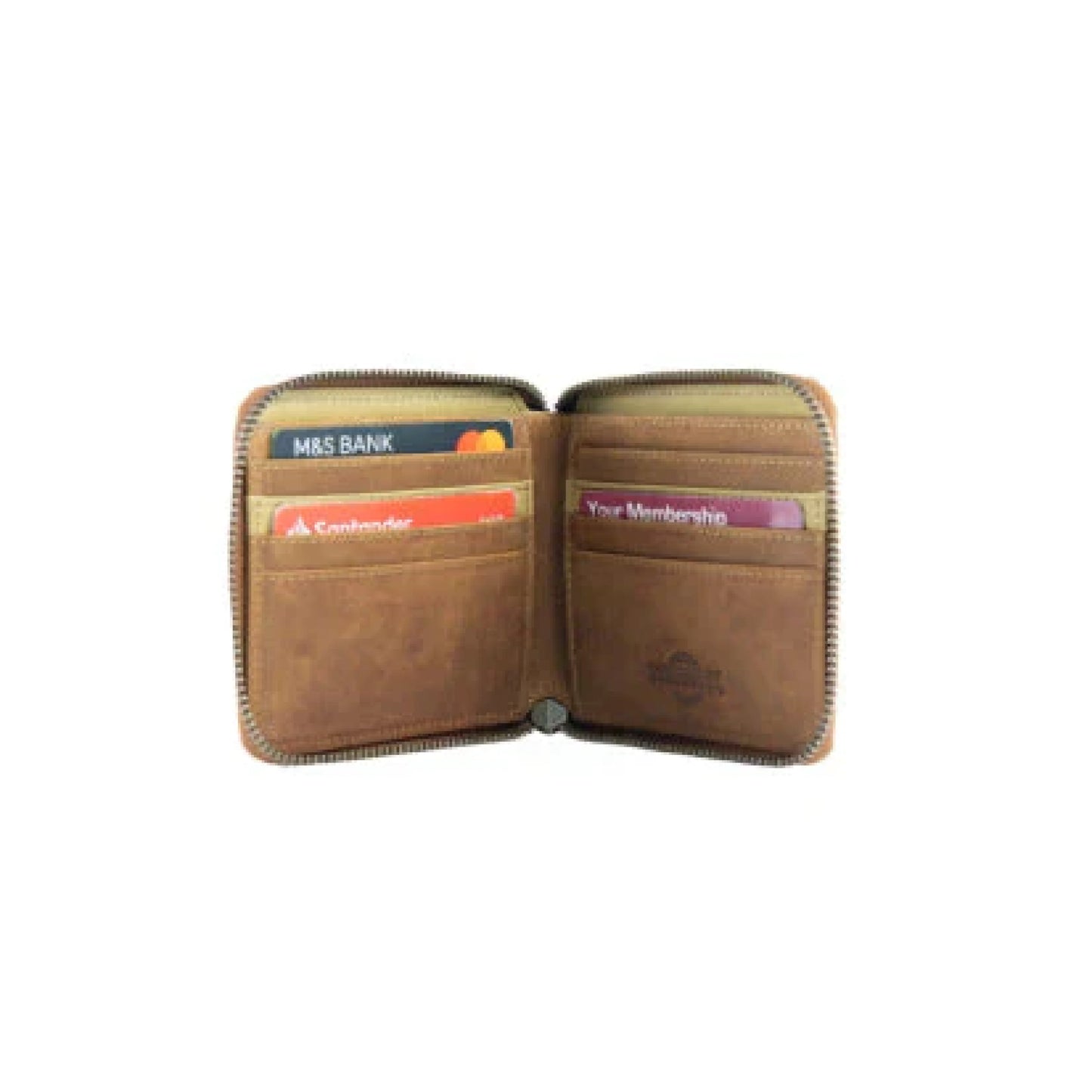BANK Multi Function Zipper Wallet - Beige/Brown