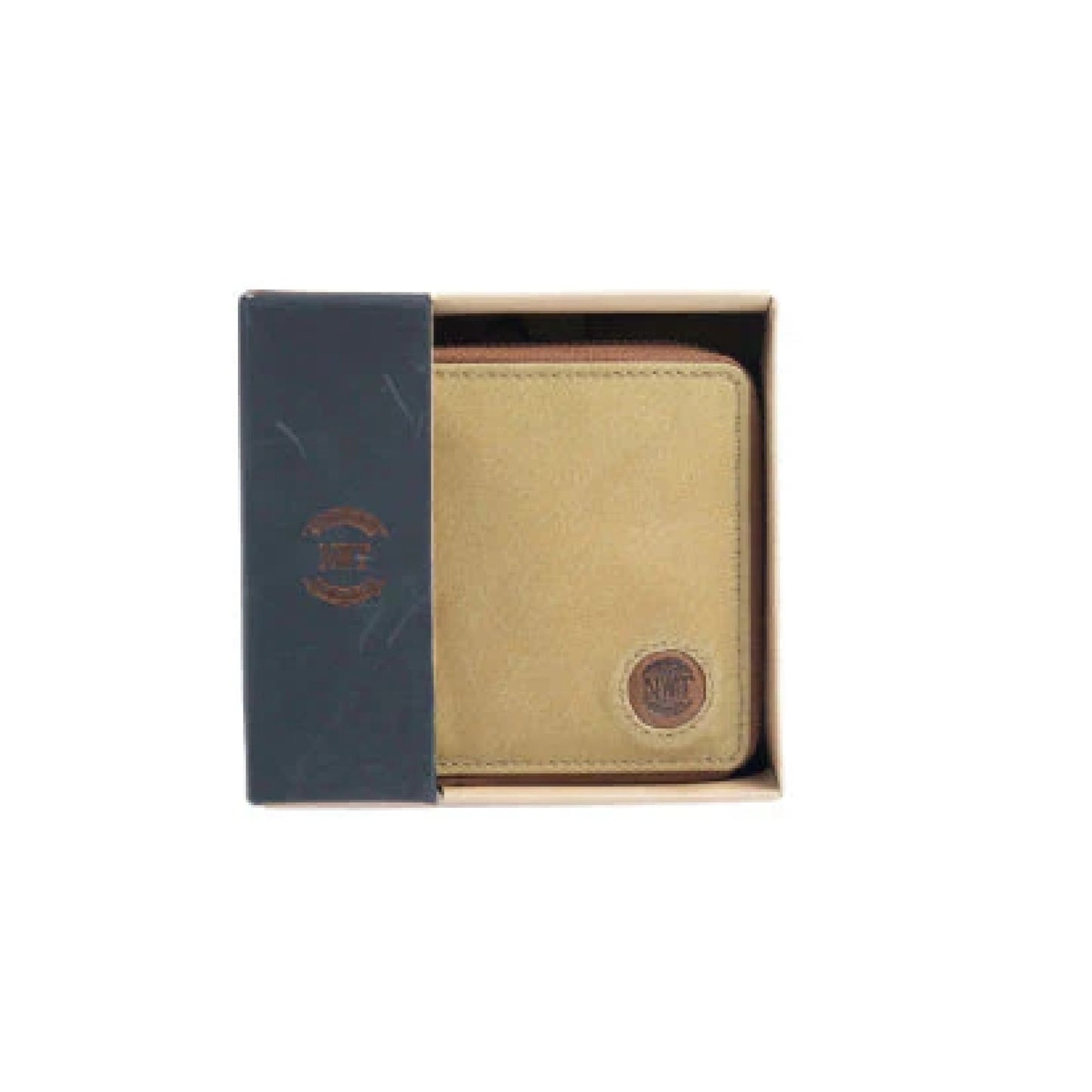 BANK Multi Function Zipper Wallet - Beige/Brown