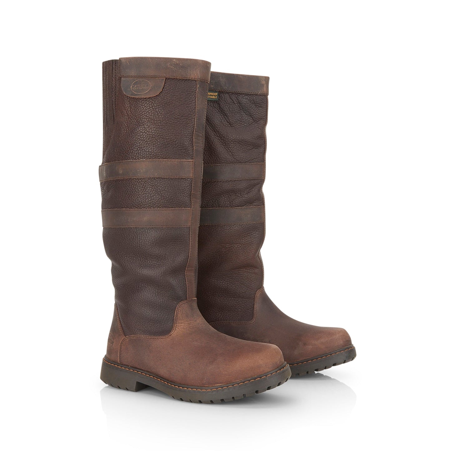 Chatsworth Women's Waterproof Long Country Boots - OAK