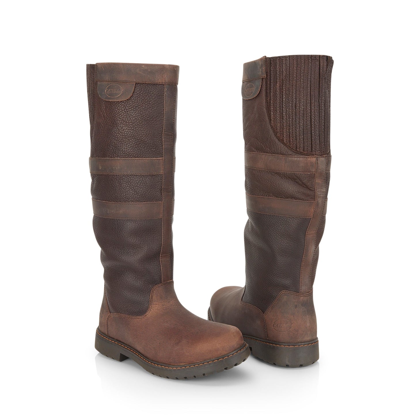 Chatsworth Women's Waterproof Long Country Boots - OAK