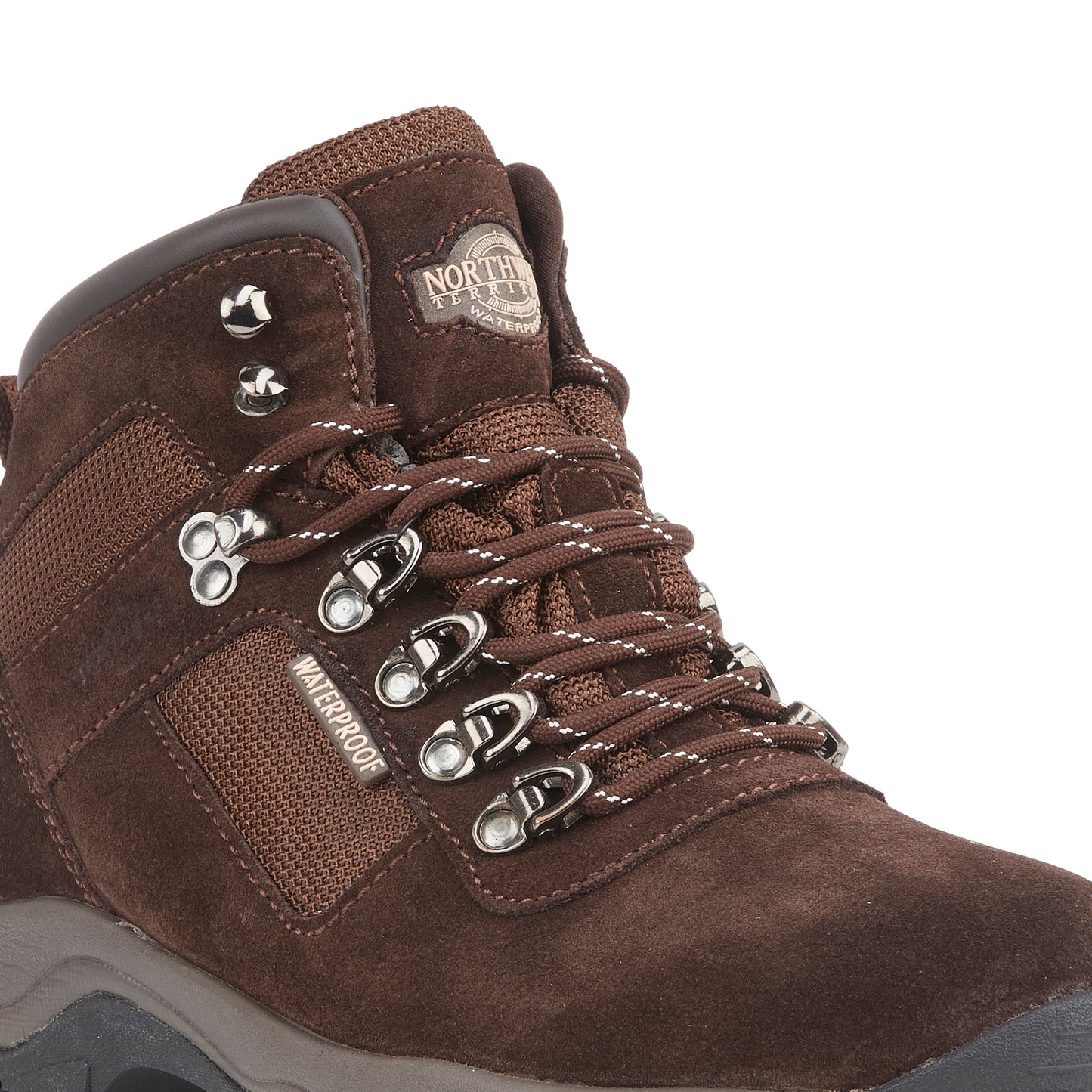 HUDSON Men's Suede Leather Waterproof Walking Boots - Brown