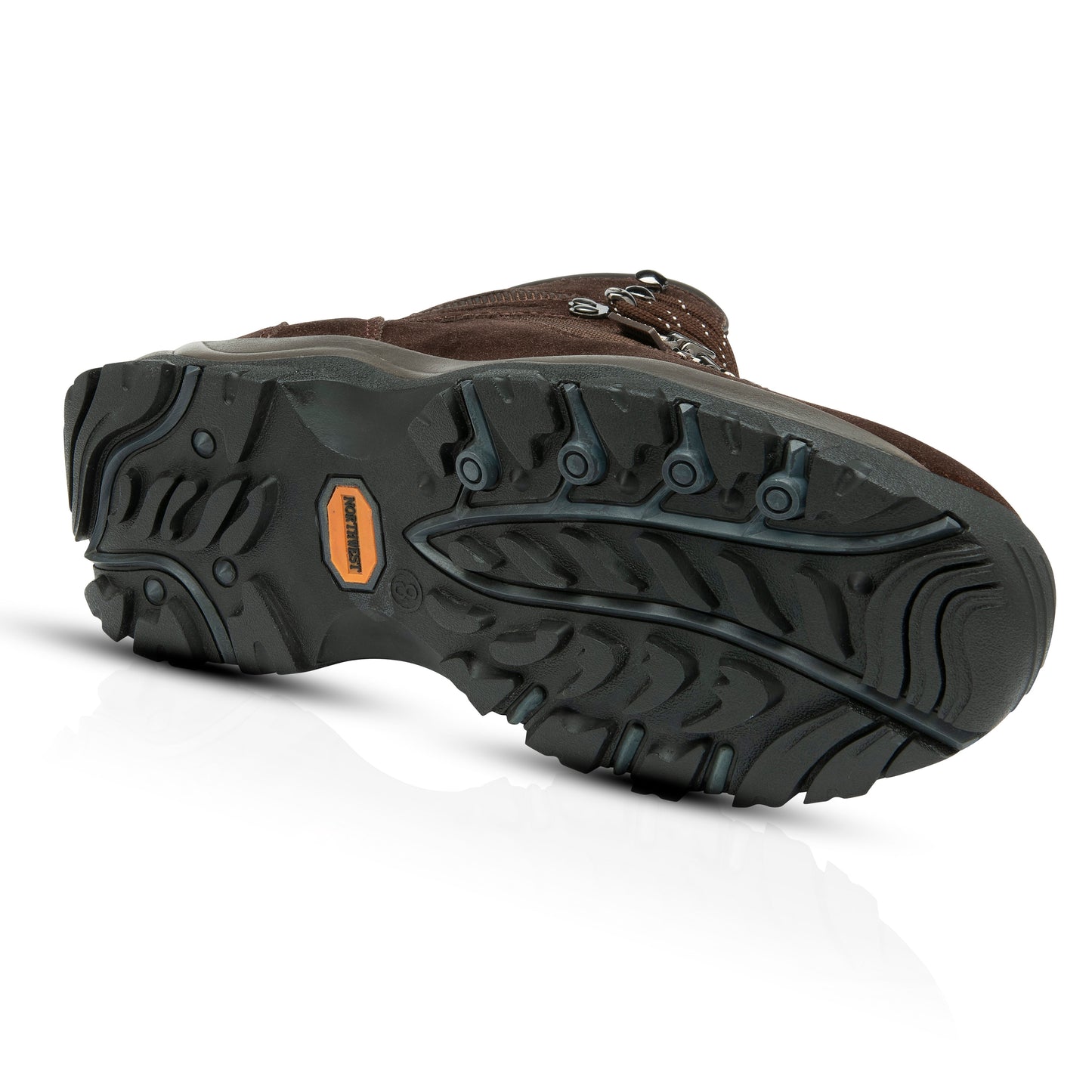 HUDSON Men's Suede Leather Waterproof Walking Boots - Brown