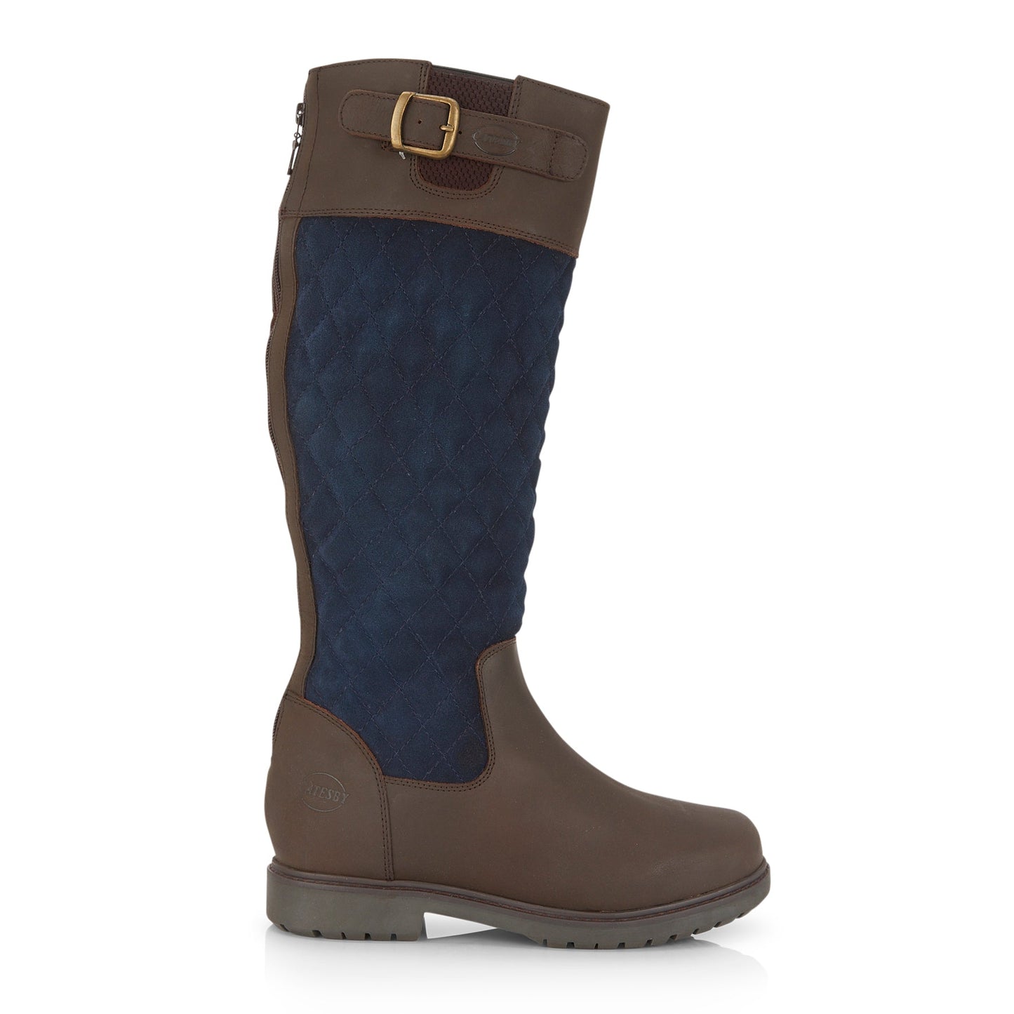 Ashby Women's Waterproof Long Country Boots - OAK/NAVY