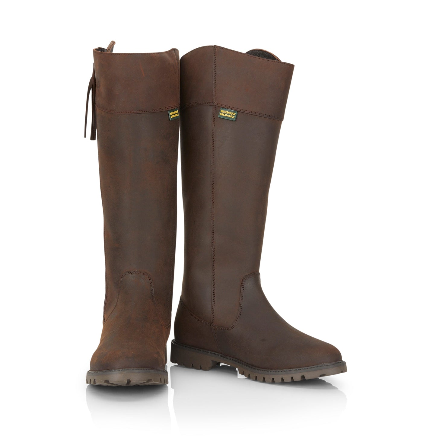 Fawsley Women's Waterproof Long Country Boots - OAK