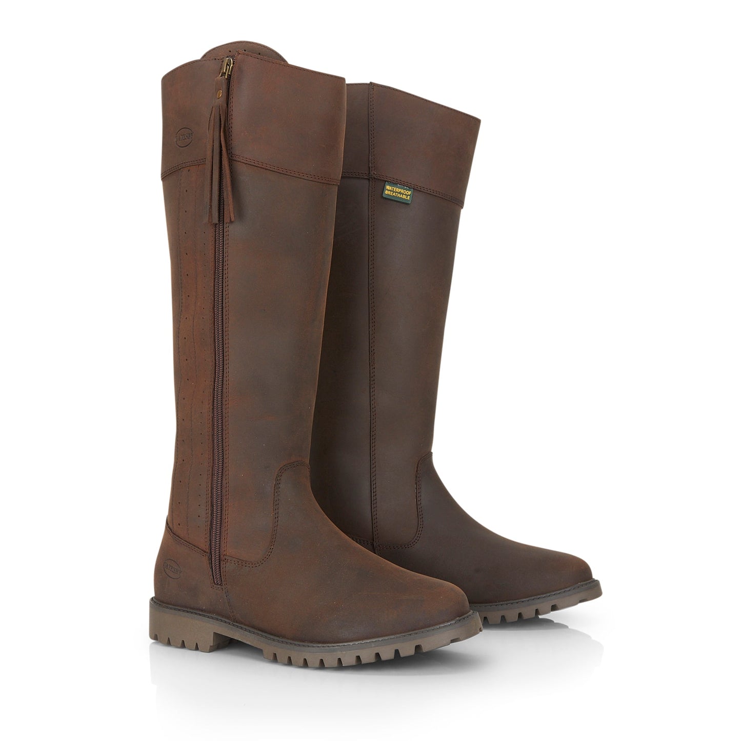 Fawsley Women's Waterproof Long Country Boots - OAK