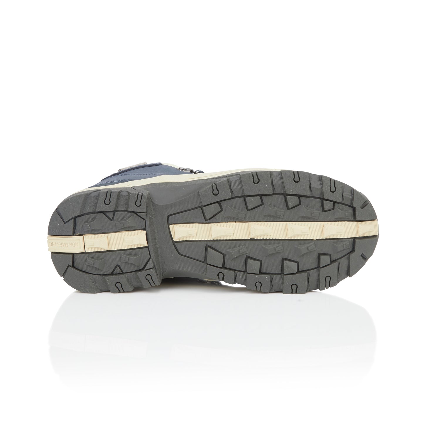 TREK Women's Leather Waterproof Walking Boots - Navy