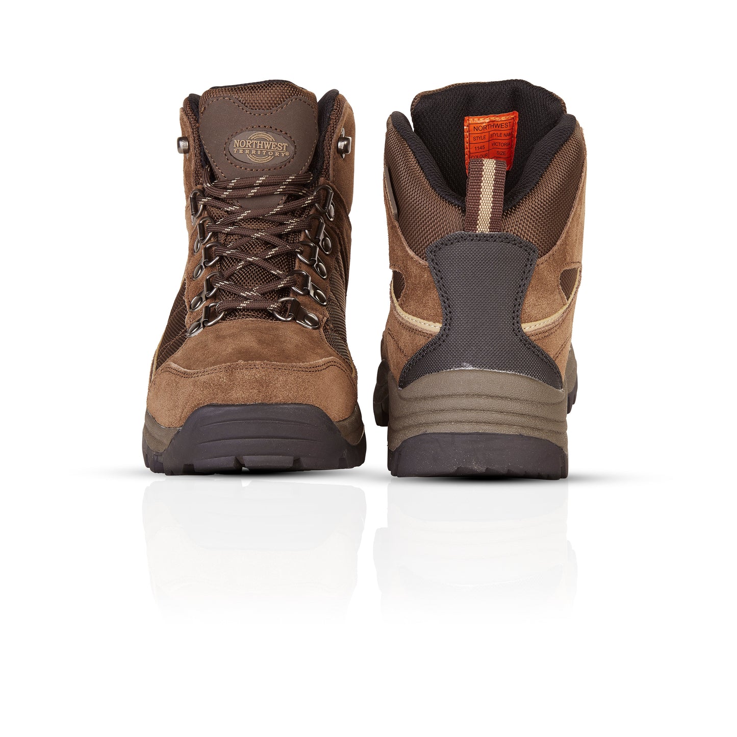 VICTORIA Women's Suede Leather Waterproof Walking Boots - Brown