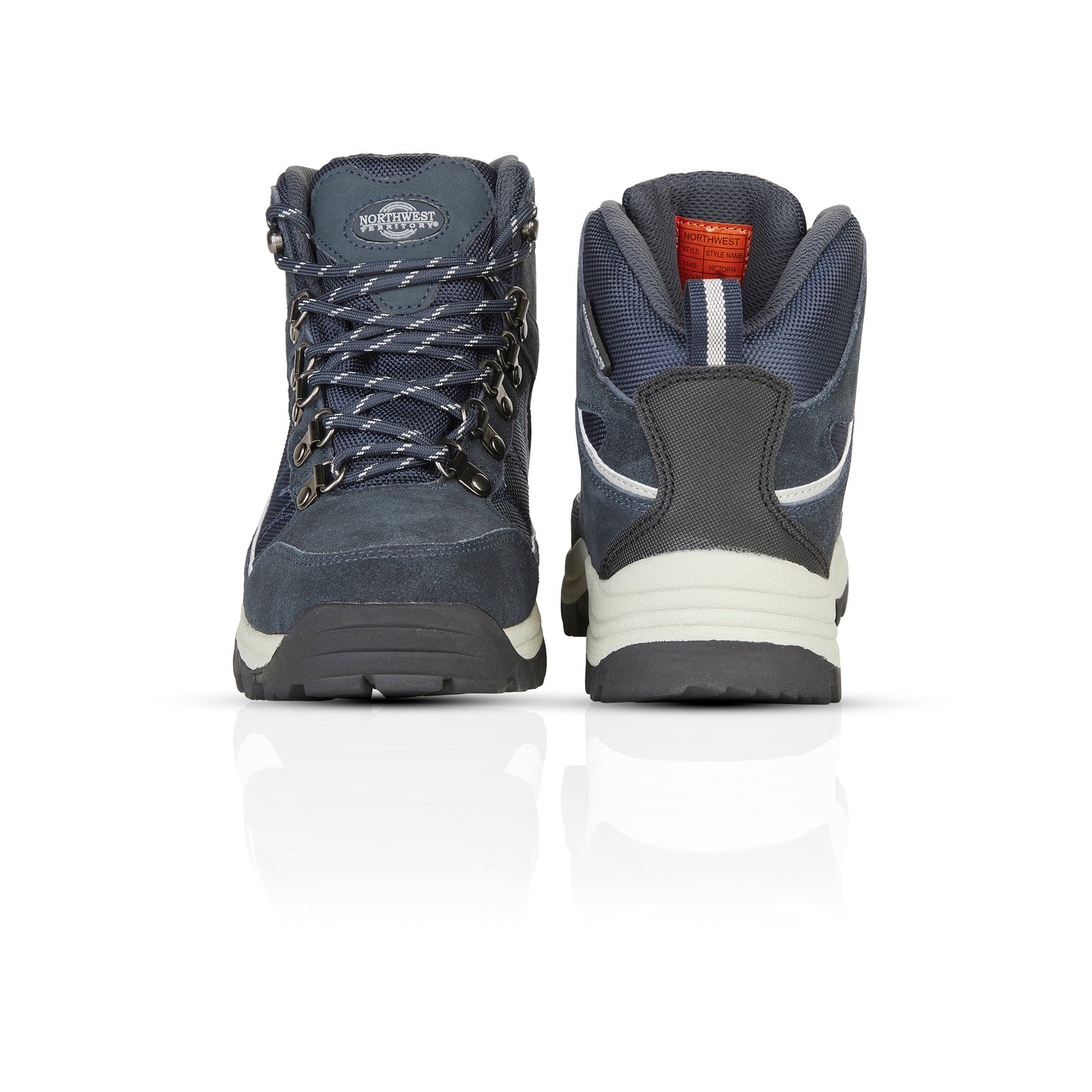 VICTORIA Women's Suede Leather Waterproof Walking Boots - Navy