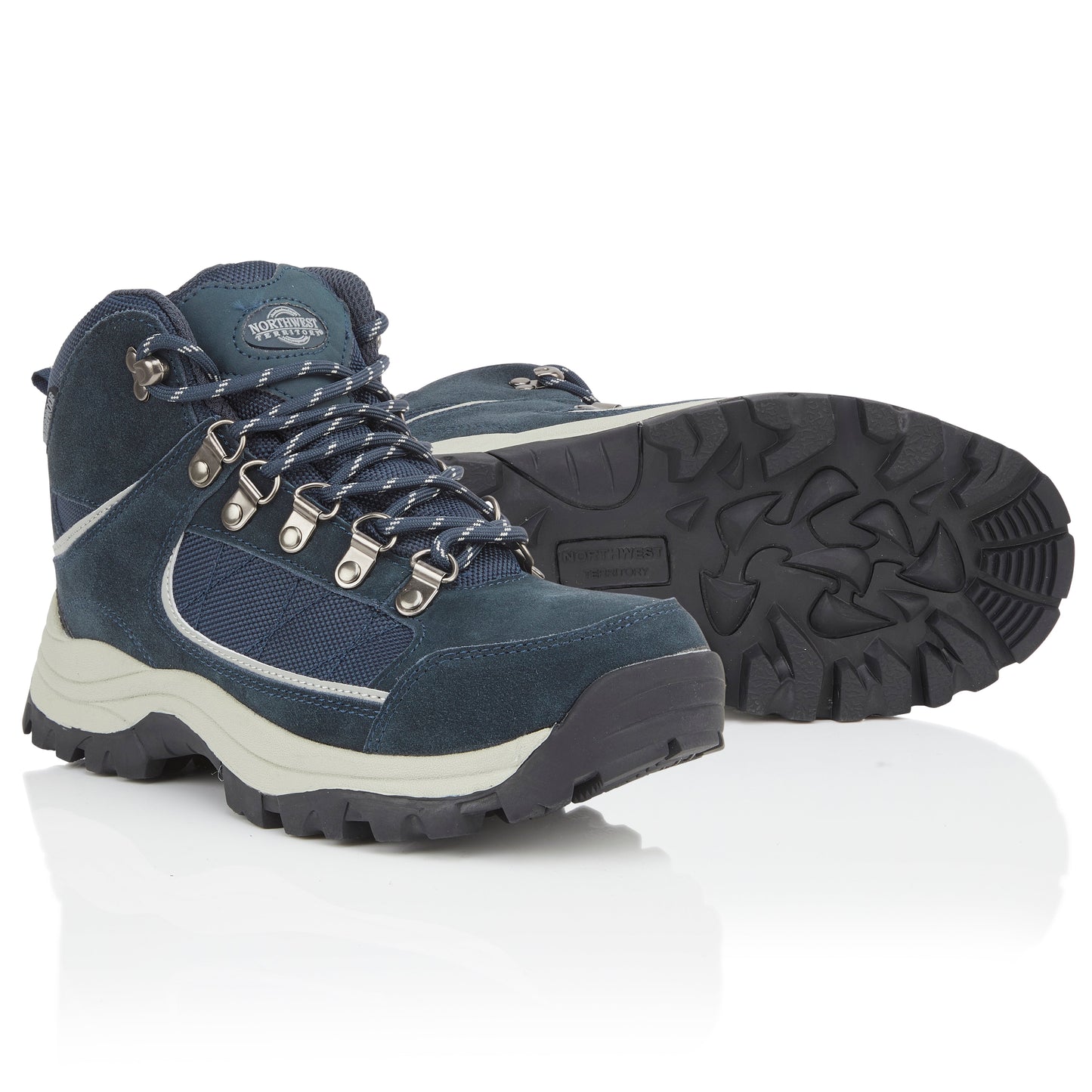 VICTORIA Women's Suede Leather Waterproof Walking Boots - Navy