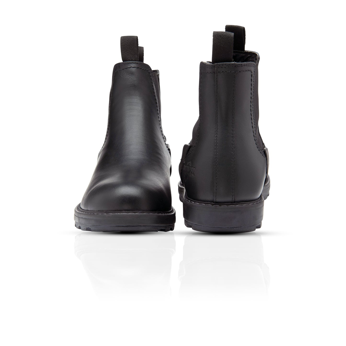 WELLS Men's Leather Waterproof Walking Chelsea Boots - Black
