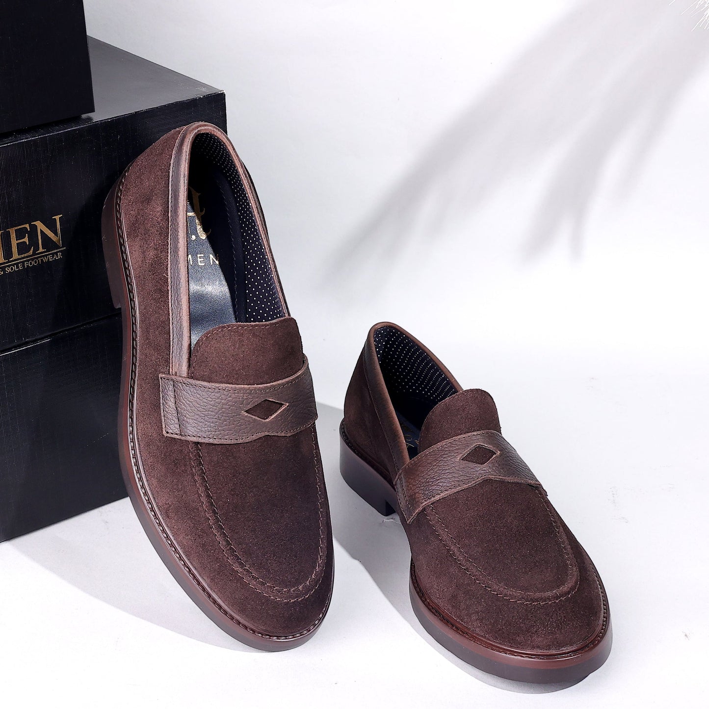 Waterford Mens Leather Formal Loafer - Brown