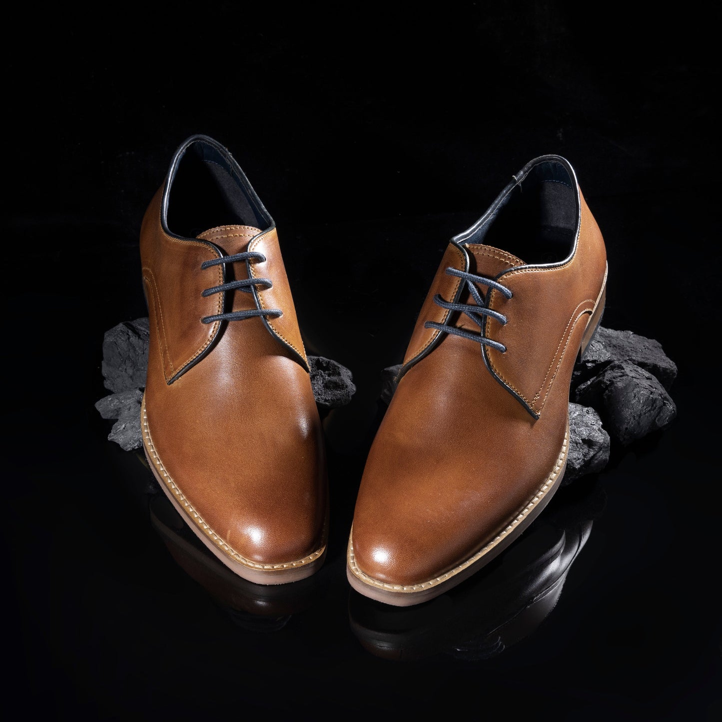 Alex Men's Derby Shoe - TAN