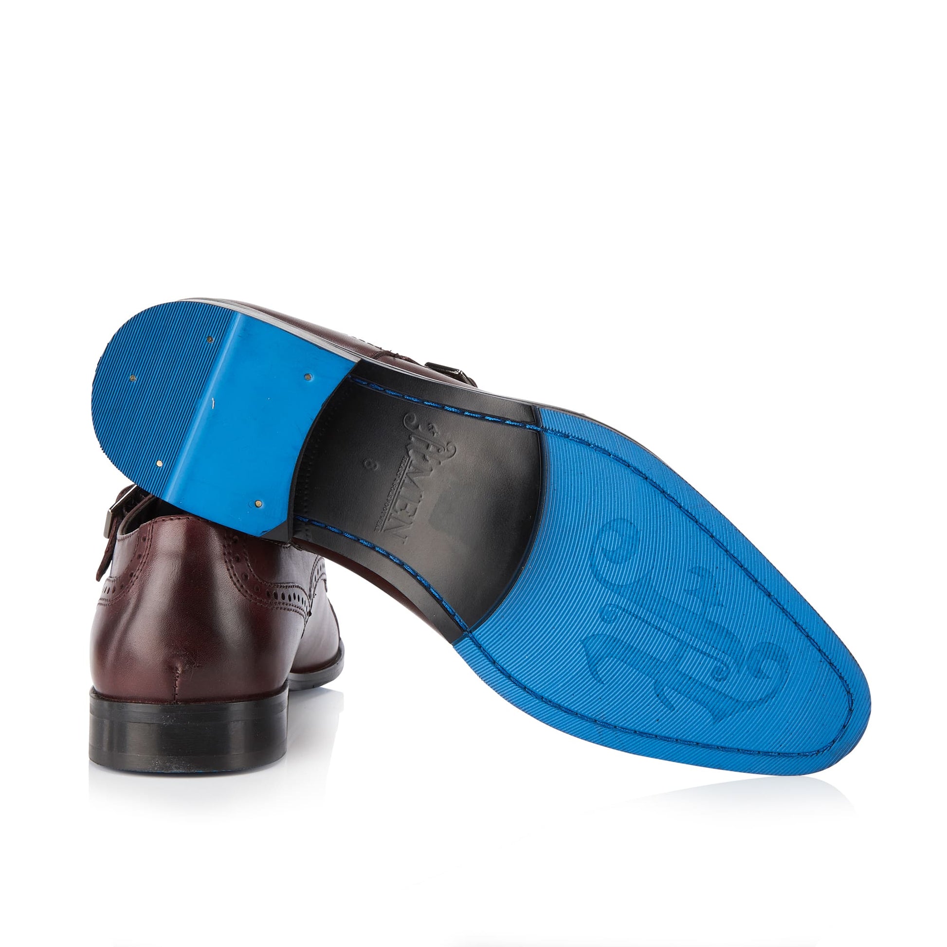 Clonmel Mens Leather Monk Strap Shoe - Amen Shoes 