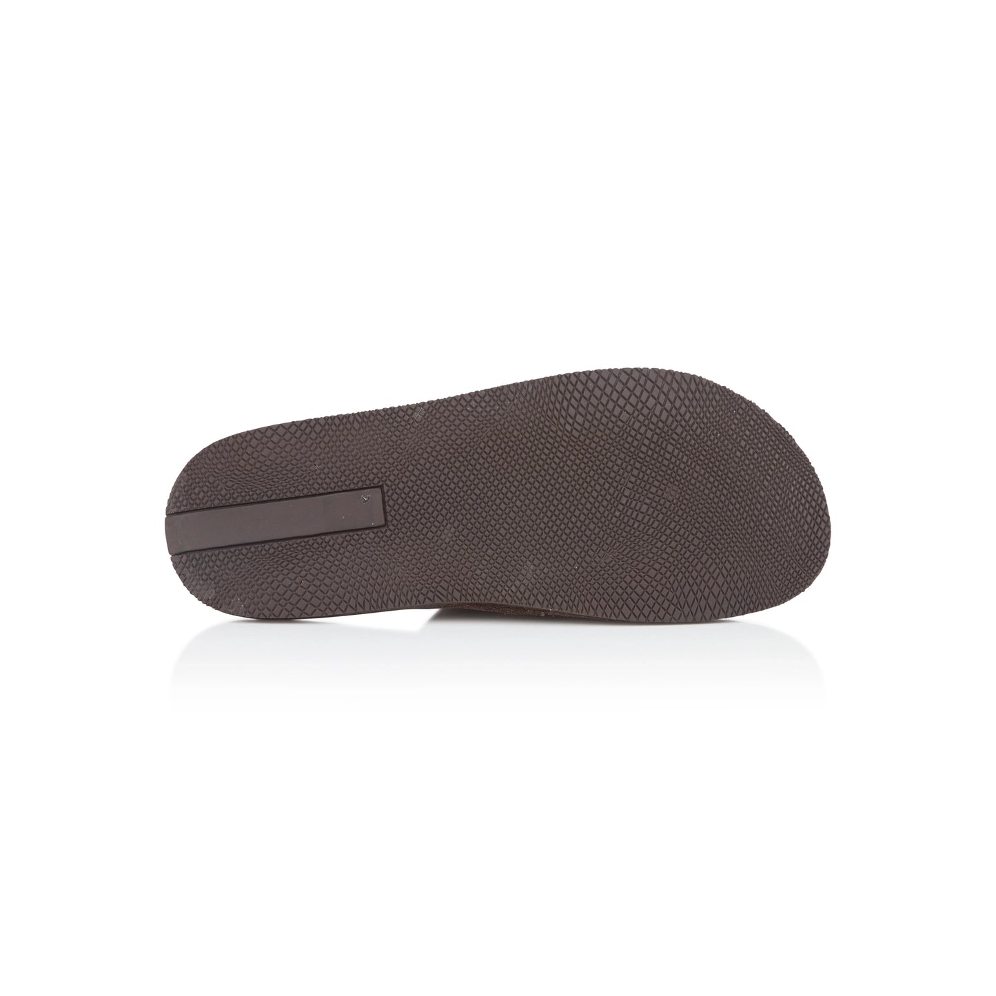 EDWARD Men's Suede Leather Fleece Slide Slippers - Brown