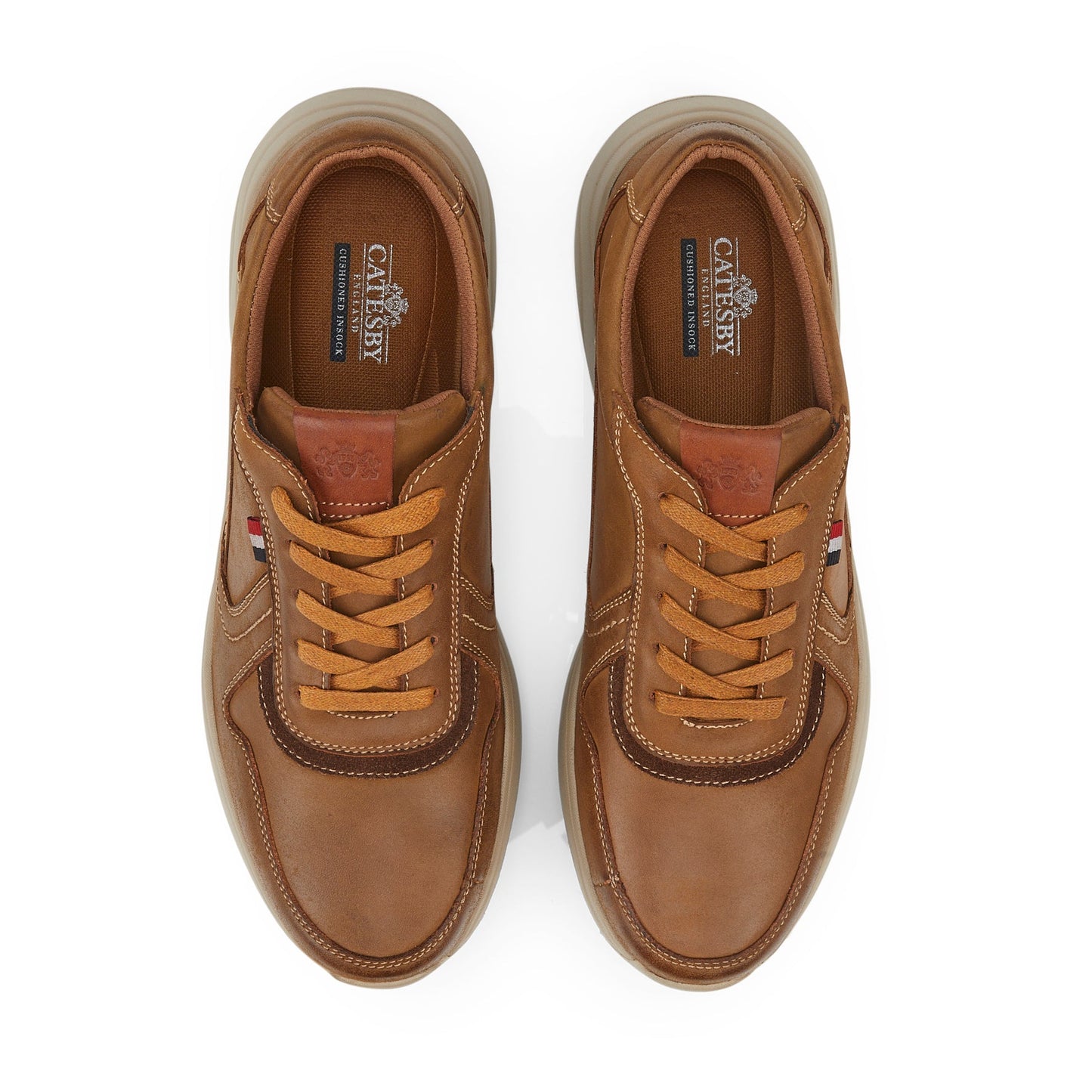 Hampton Men's Casual Trainers - BROWN