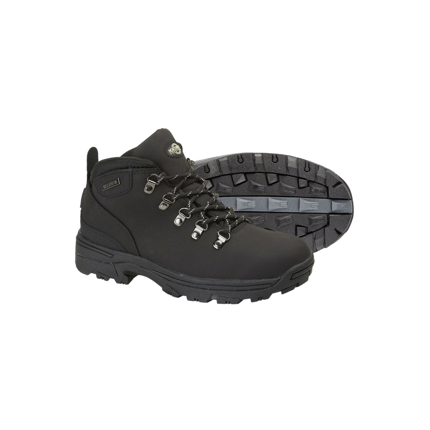 TREK Women's Leather Waterproof Walking Boots - Black