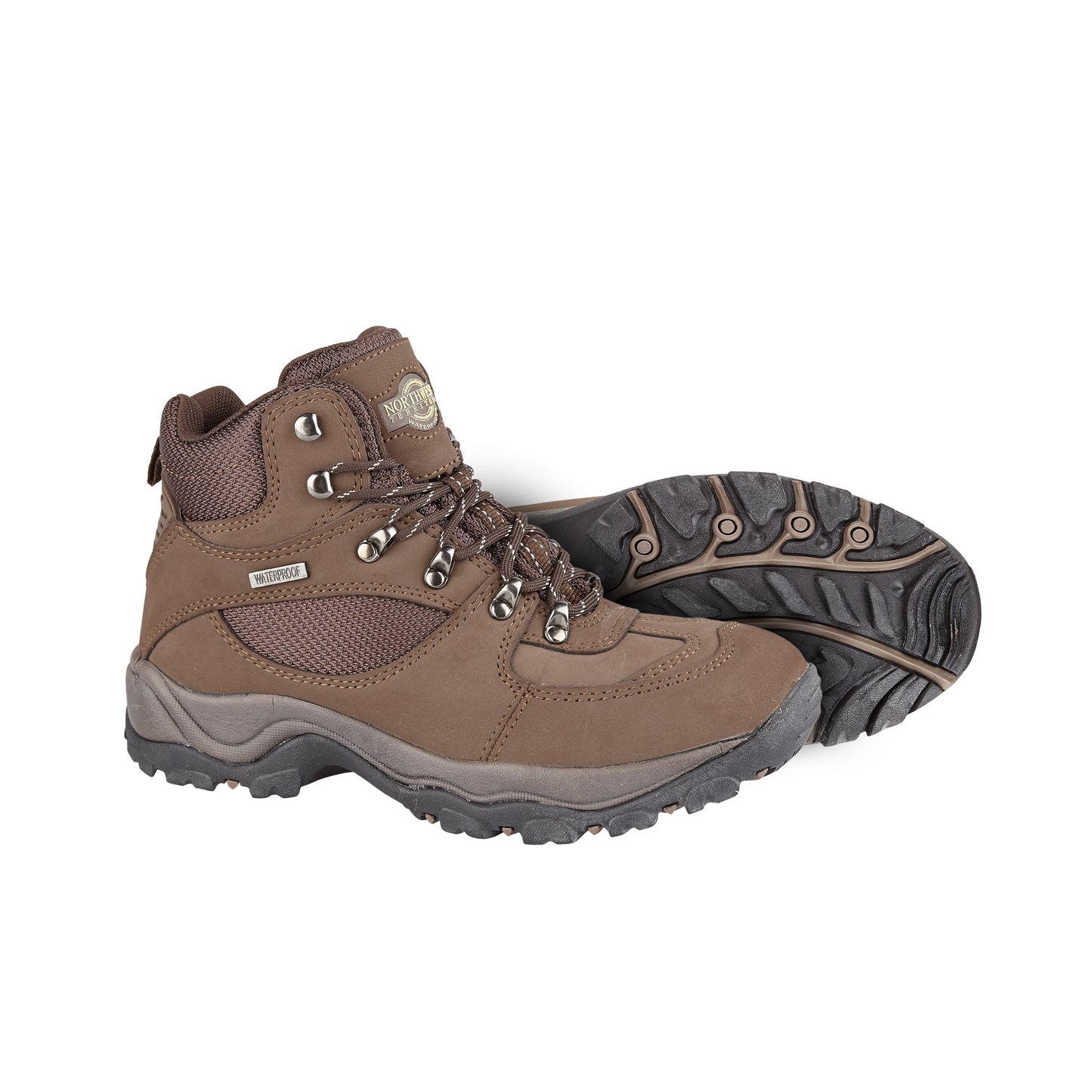 HUNTER-II Men's Suede Leather Waterproof Walking Boots - Brown